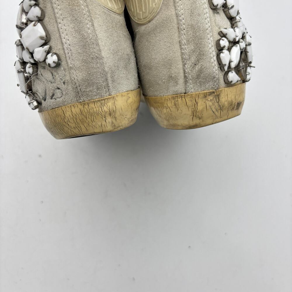 Golden Goose Francy Embelished Stones Hi Top Suede Sneaker Shoes Women's 39 US 9 - Picture 12 of 16